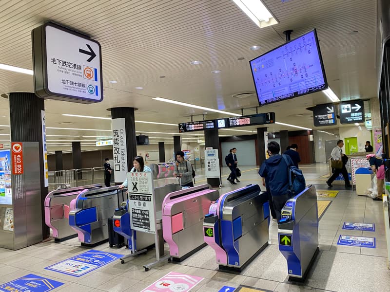 博多駅の地下鉄乗り場への行き方