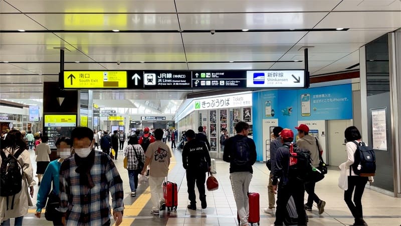 JR広島駅の新幹線改札から路面電車乗り場までのルート2