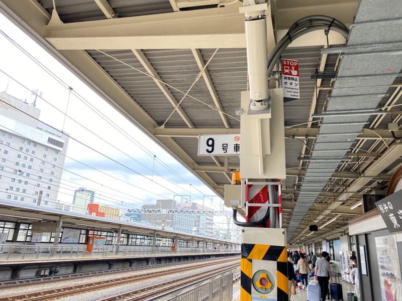 静岡駅の新幹線乗り場
