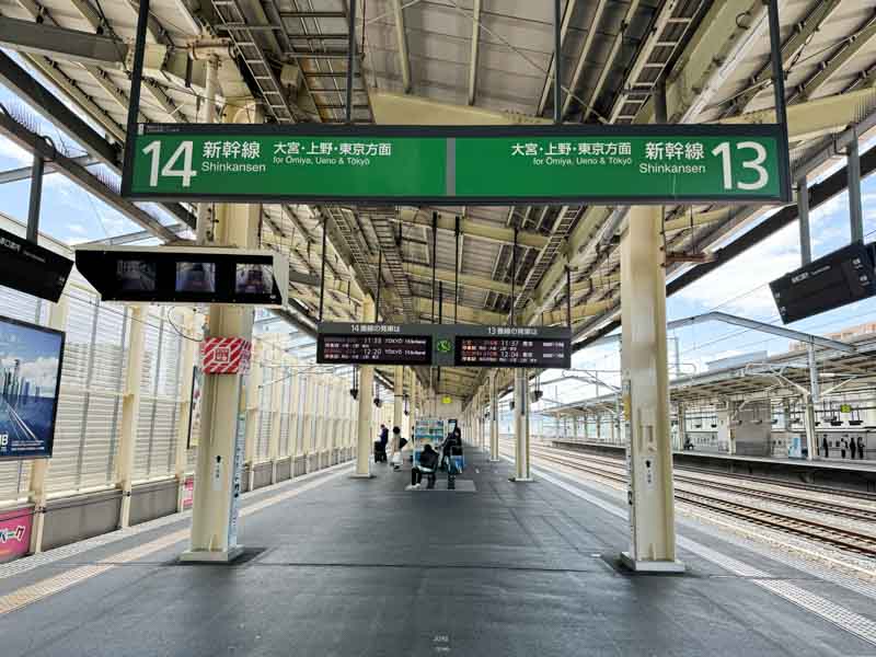 JR高崎駅の13・14番線ホーム